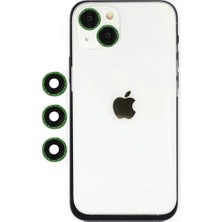 Fantastik Store Apple iPhone 14 Shine Kamera Lens - Yeşil