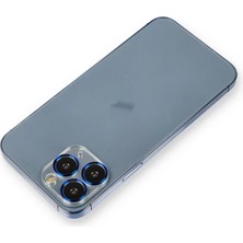 Fantastik Store Apple iPhone 11 Pro Max Metal Kamera Lens Koruma Cam - Mavi