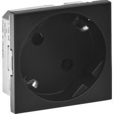 Legrand Top. Prız, 45°, Ç.k, Otomatık, 16A, 250V~, 2m, Sıyah 079355L