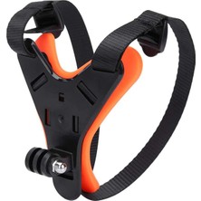 Gplus GP523  11 Eken H9R Turuncu Sj4000 Kask Çene Tutucu Aksiyon Kameralar İçin Uyumlu Jaw Mount Aksesuar