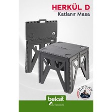 Beksit BEKSİT OUTDOOR Herkül D Katlanır Masa (Antrasit)