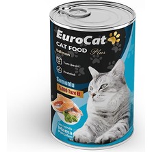 Edntrend Eurocat Somon Parça Etli Yetişkin  Konserve 400 gr