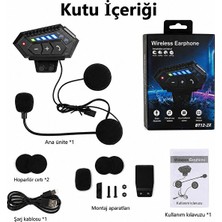 Forestia Kask Bluetooth Kulaklık & 5.4 Yüksek Ses Kalitesi Mikrofonlu Gürültü Önleyici Motorcu Kulaklık