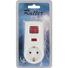 Rutter Akım Korumalı Tekli Priz Anahtarlı Çocuk Koruma Özellikli 323022