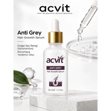 Acvit Anti Grey Hair Growth Serum - Beyaz Saç ve Dökülme Kontrolü - Saç Derisini Güçlendirme – 50 ml