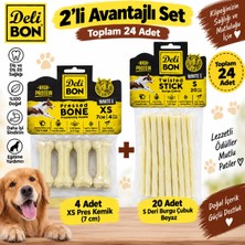 Delibon S Beyaz 20'li Burgu Çubuk ve 4x7 cm Pres Kemik 2'li Paket Seti
