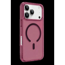 MiraLive Newface Apple Iphone 18 Pro Pc Real Magsafe Kapak - Bordo