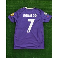 Bps Reall Madridd 2017 Cardiff Şampiyonlar Ligi Finali Cristiano Ronaldo Forması (Kısa-Kol)