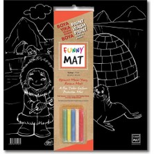 Funny Mat Black Kutup - Tebeşirli