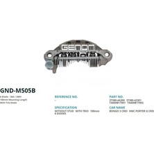 Genon M505B Alt. Diot Tablasi Kıa Bongo 3 Crdi / Hyundai Crdi 100MM (6 Diot) 37380-4A200-37380-42301-TA600B17001