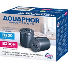 Aquaphor 4600987002149 Paket 2 Kartuş B200H Sert Su Için, Plastik