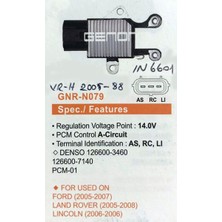 Genon N079 Alt. Konjektor 12V Ford Focus - C-Max - Fusion - Kuga / Mazda 3 / Volvo C70 - S40 -V40 -V50 / Land R Over Discovery VR-H2005-88-IN6601