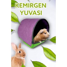 Ozzipetshop Ginepig Uyku Evi - Keçe Kuş Yuvası - 2kg'a Kadar Kemirgenler Için Sıcak Yuva