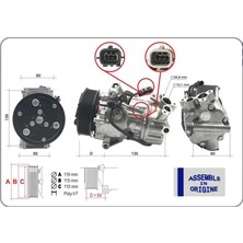 Gua 51331 Klima Kompresörü (Sifir Ürün) Renault Clio V 19> Captur Iı 20> 1.2 Tce 1.0 Sce 1.3tce Nissan Juke 1.2 926008955R-9260000Q0L-9260000Q1A