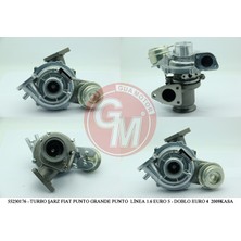 Gua 40613 Turbo Şarj Fiat Bravo Punto Grande Punto Linea Egea 1.6 Euro 5 - Doblo Euro 4 2009KASA 55230176-55209152-55220699