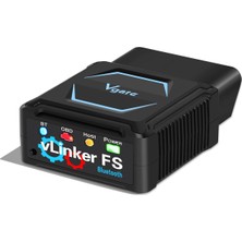 Vgate Vlinker Fs Bluetooth Obd2 Tanılama Tarama Cihazı, Ios, Android ve Windows Için Obdıı Araç