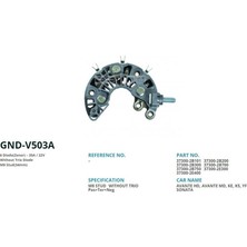 Genon V503A Alt. Diot Tablasi Hyundai Avante Hd - Md - Ke - K5 - Yf Sonata - Elentra 34MM (6 Diot) M8 VR-V8326-37300-2B101-37300-2B200