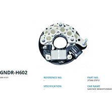 Genon H602 Alt. Diot Tablasi 12V Hyundai Elentra - Santa Fe 2.0 Crdi (Rectifier+Regulator) (UWA-3690) (Stator U (Stator Uc Farkli) RV-K002-37300-27013