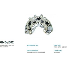 Genon J502 Alt. Diot Tablasi 12V Hyundai Accent Era - Elentra (6 Diot) RM-197-37300-23720-JFZ1929C