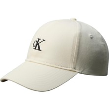 Calvin Klein Monogram Embroıdery Baseball Cap Cap Şapka Kadın