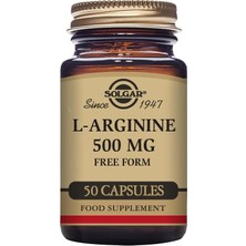 Solgar L-Arginine 500 Mg 50 Bitkisel Kapsül