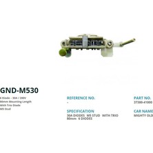 Genon M530 Alt. Diot Tablasi Mitsubishi Canter 444-449 Eski Model - L200 - Pajero 80MM (6 Diot) M5 37380-41000