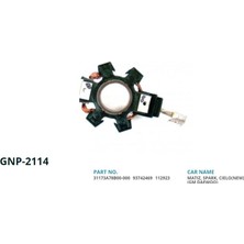Genon 2114 Marş Kömür Yataği (Yastiği) 12V Chevrolet Aveo-Spark-Lacetti-Gm Daewoo Damas-Tico-Matiz-Nexia-Nubira (Delcoremy Tip) 93742469-112923-31173A78B00