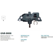 Genon B008 Alt. Konjektor 12V Volvo S40 - S60 - S80 - V40 - V70 - XC90 Jeep 2.0-2.4 Wd (L) VR-B221-IB229-IB230-F00M145208