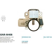 Genon M408 Alt. Konjektor 24V Mitsubishi Fuso Canter Yeni Model / New Holland Is Makinasi (A3TN5188) (L. I(R)) VR-H2009-80B-VR-H2009-205B-IM846A3T