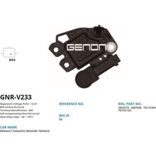 Genon V233 Alt. Konjektor 12V Renault Kangoo - Megane - Twingo (Bss) VR-V8237-M571