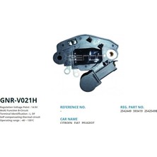 Genon V021H Alt. Konjektor 12V Peugeot 106 1.1 - 1.4 - Peugeot 206 - Citroen Saxo 1.6 70 - 80 Amp (L. Df) VR-V3419-VR-V3419SE-M564