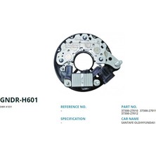 Genon H601 Alt. Diot Tablasi 12V Hyundai Elentra - Santa Fe 2.0 Crdi (Rectifier+Regulator) (UWA-3690) RV-K002-37300-27010-37300-27011