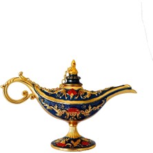 St. Morritz Dekoratif Alaaddin Sihirli Lambası - Vintage Tasarım, 13X8.5 cm