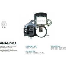 Genon M002A Alt. Konjektor 12V Hyundai Accent Elentra - Sonata / Mitsubishi Lancer (L. S) VR-H2009-6H-IM217-37370-24510