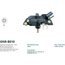 Genon B010 Alt. Konjektor 12V Peugeot 206-406 Boxer Hdı / Citroen C5 Y.m Hdı 150 Amp (L) VR-B263-IB252-F00M145243