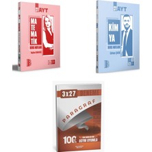 2027 Benim Hocam Ayt Matematik + Kimya Konu + Anla Kazan Paragraf Deneme 3'lü Set