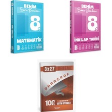 2027 Benim Hocam 8. Sınıf Soru Bankam Matematik + Inkılap Tarihi ve Atatürkçülük T C Soru + Ankapade 3'lü Set