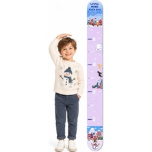 Boule De Petite Nordic Winter Ahşap Çocuk Boy Ölçüm Cetveli
