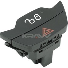 Kraw AN-1342 Dörtlü Flaşör-Kilit Düğmesi Ford Fiesta-Courrier-Transit 12> 8A6T 13A350 AB-1519127
