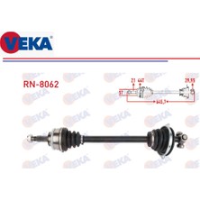 Veka Komple Aks Sol Renault Megane 1 Sedan Hb Sw Cabrio Scenic 1 1,4 1,6 2,0 1,9d 96-03 Abs'li 44DİŞ 7701469374