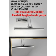 St. Morritz Kroma Günışığı Işık Banyo Duvar Ayna Tablo Aydınlatması Flüt Aplik Kuğu Aplik Ledli Aplik