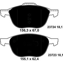 Marelli Marellı 323700001000 Ön Balata Focus 04>18) Cmax 07>19 Kuga I -Iı 08>14 Volvo V40 19> C30 06>12 S70 08>13S40 04>12 V50 04>12 Mazda 3 03>09 5 05>09 AV6J2K021AA-3M512K021AB-30742030