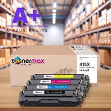 tonermax Hp 415X Cmyk Muadil Toner Seti A Plus / Color Laserjet Pro M454 / M479 · Enterprise M455 / M480 / W2030X / W2031X / W2032X / W2033X