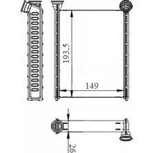 Oris Orıs KRN067026 Kalorifer Radyatoru Brazing Renault Megane Iv-Kadjar-Talisman 271154677R