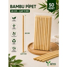 Biyo Bambu Pipet 200X9MM 50 ADET