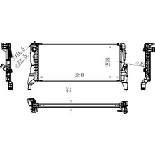 Oris Orıs BBM177026 Radyator Brazing A/M(680X298X26)2 F45 2014+/X1 F48 2015+/MINI One 2015+/COOPER 2014+ 69711