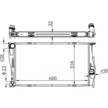 Oris Orıs BBM142032 Motor Su Radyatoru Bmw N47 N54 N55 M47 E81 E82 E87 E88 E90 E91 E92 E93 E84 E89 17117788903