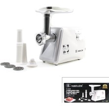 Lovesta Home Elektrikli Kıyma Makinesi - Beyaz Renk - Sucuk Doldurma Başlığı - Içli Köfte Başlığı