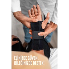 St. Morritz Çelik Destekli El Bilek Bandajı Avuç Içi El Bilek Ağrısı Sinir Sıkışması, Karpal Tünel, Sporcu