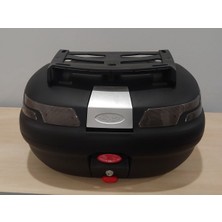 Maxem SL45 Full Motosiklet Arka Çanta Full Siyah 45LT